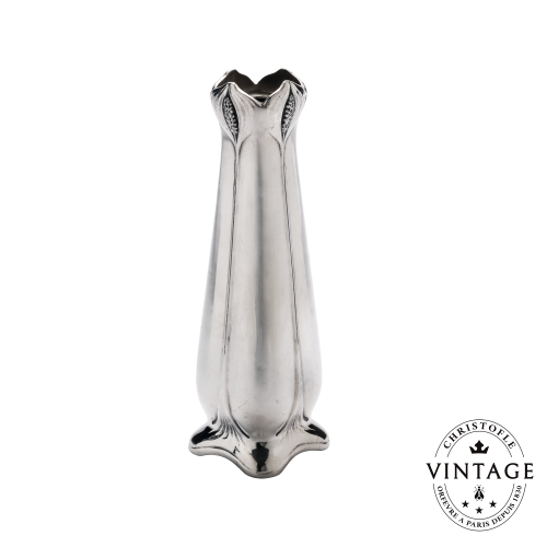 christofle vase argenté - vintage 1
