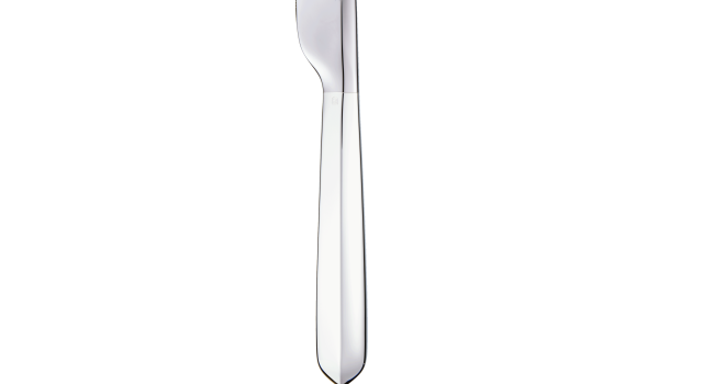 christofle Couteau de table cranté en métal argenté