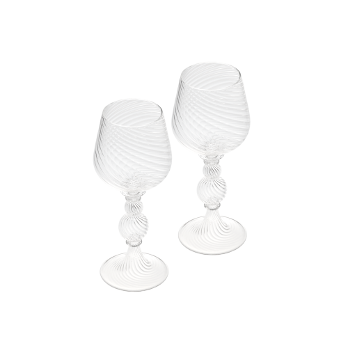 christofle Lot de 2 verres à vin rouge