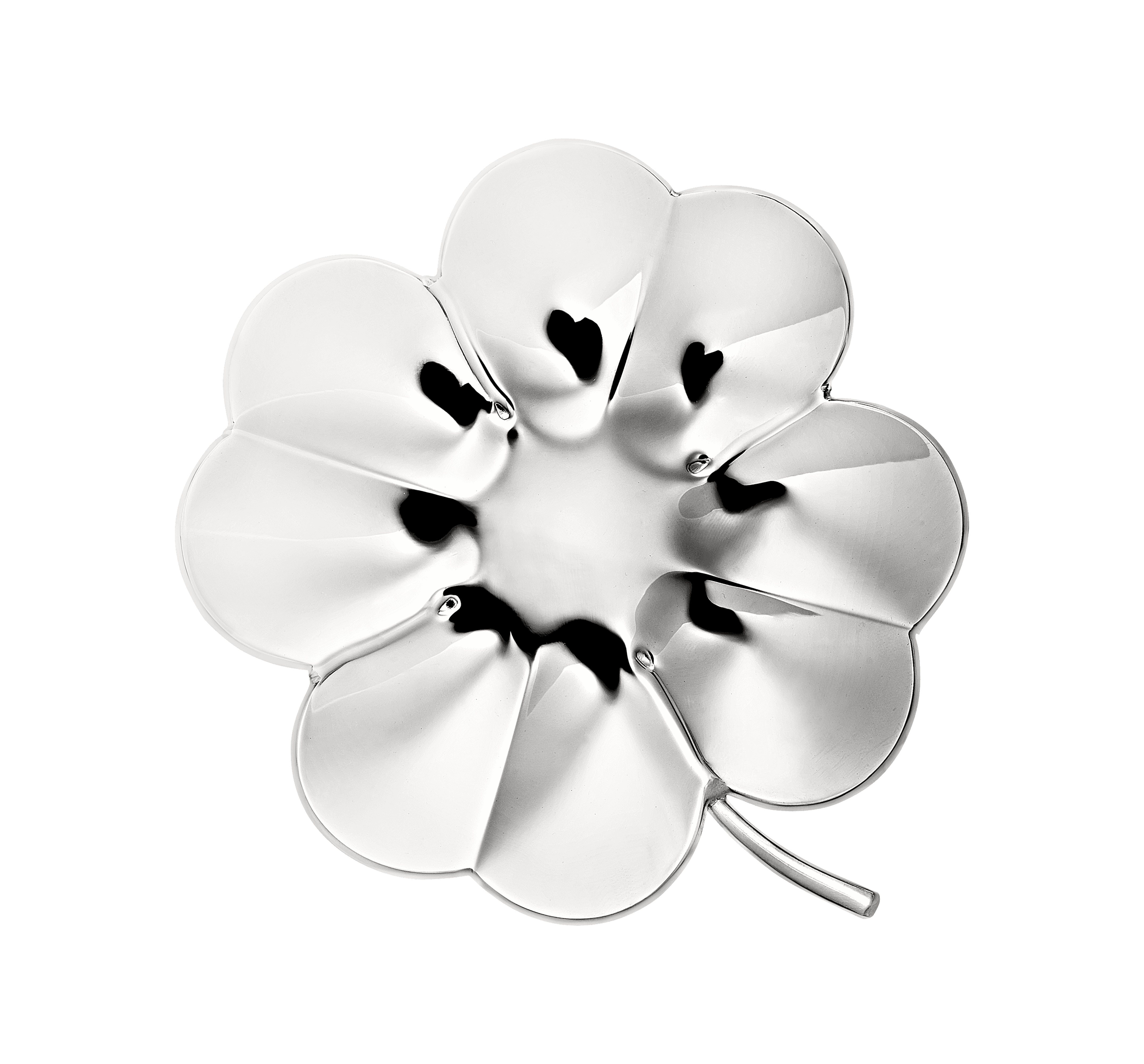 christofle Coupelle Trèfle à 4 feuilles en métal argenté