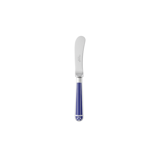 christofle Couteau à tartiner en métal argenté - Bleu Marbré
