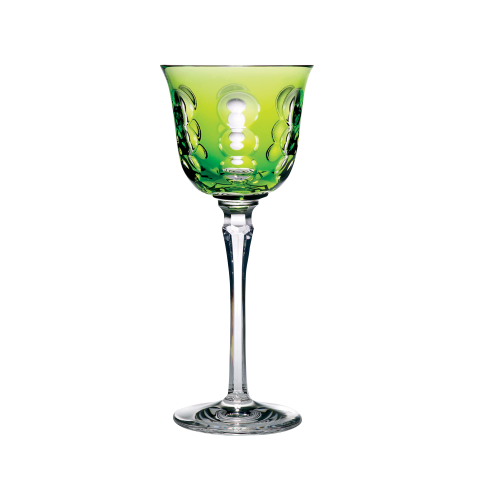 christofle Lime Crystal Wine Glass