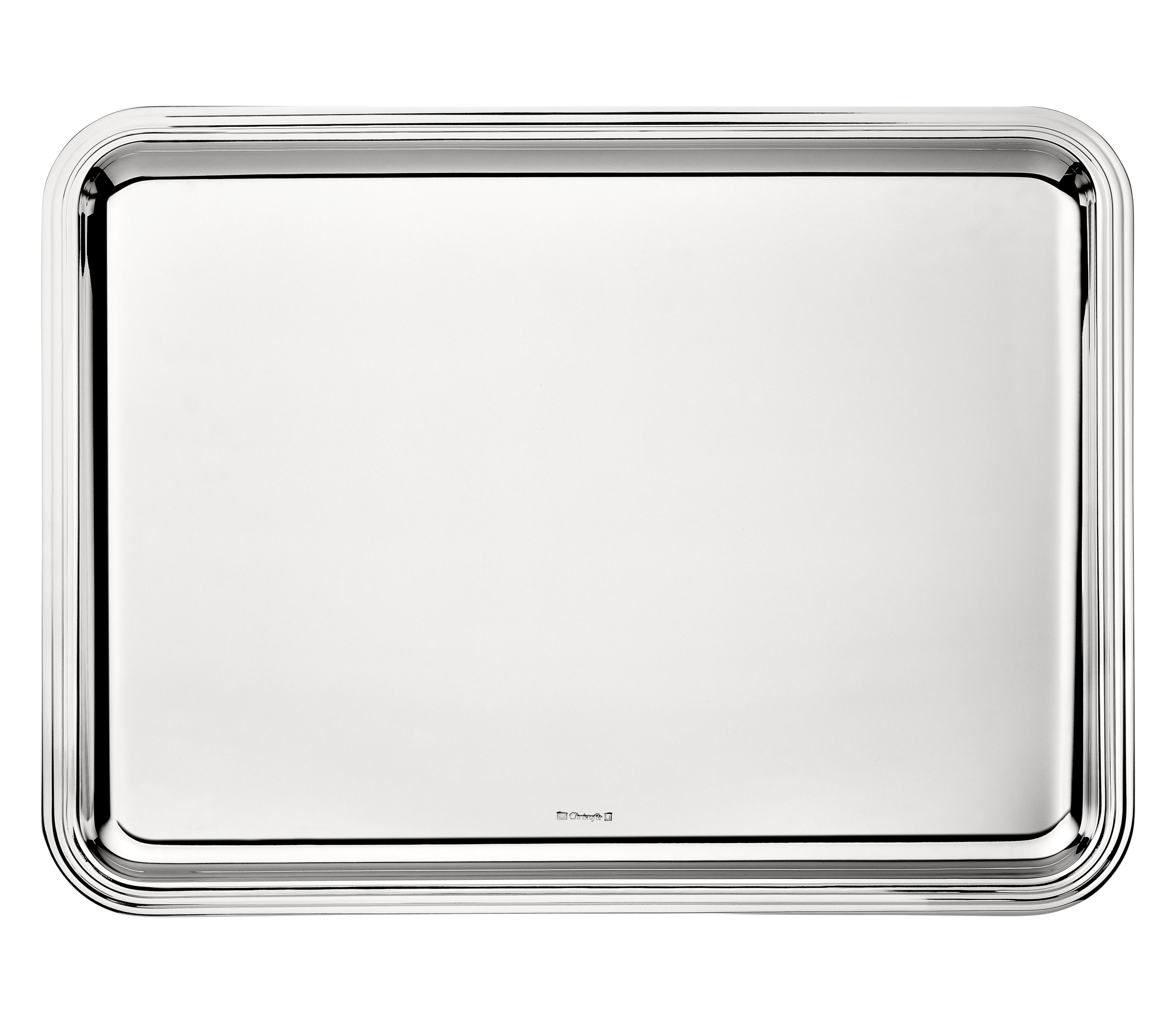 christofle plateau rectangulaire en métal argenté - 43 x 31 cm 1