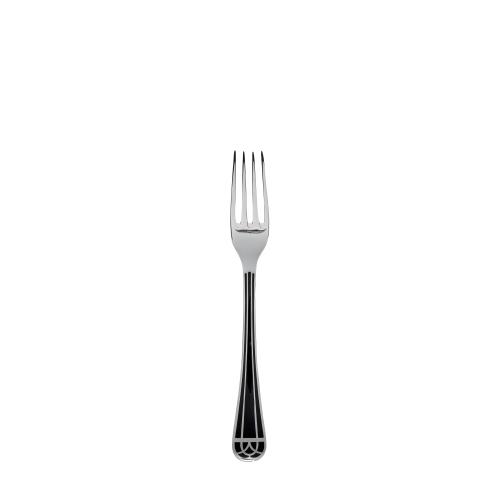 Silver-plated Dessert Fork - Black
