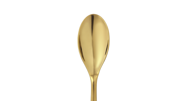christofle Gold Stainless Steel Soup Spoon 