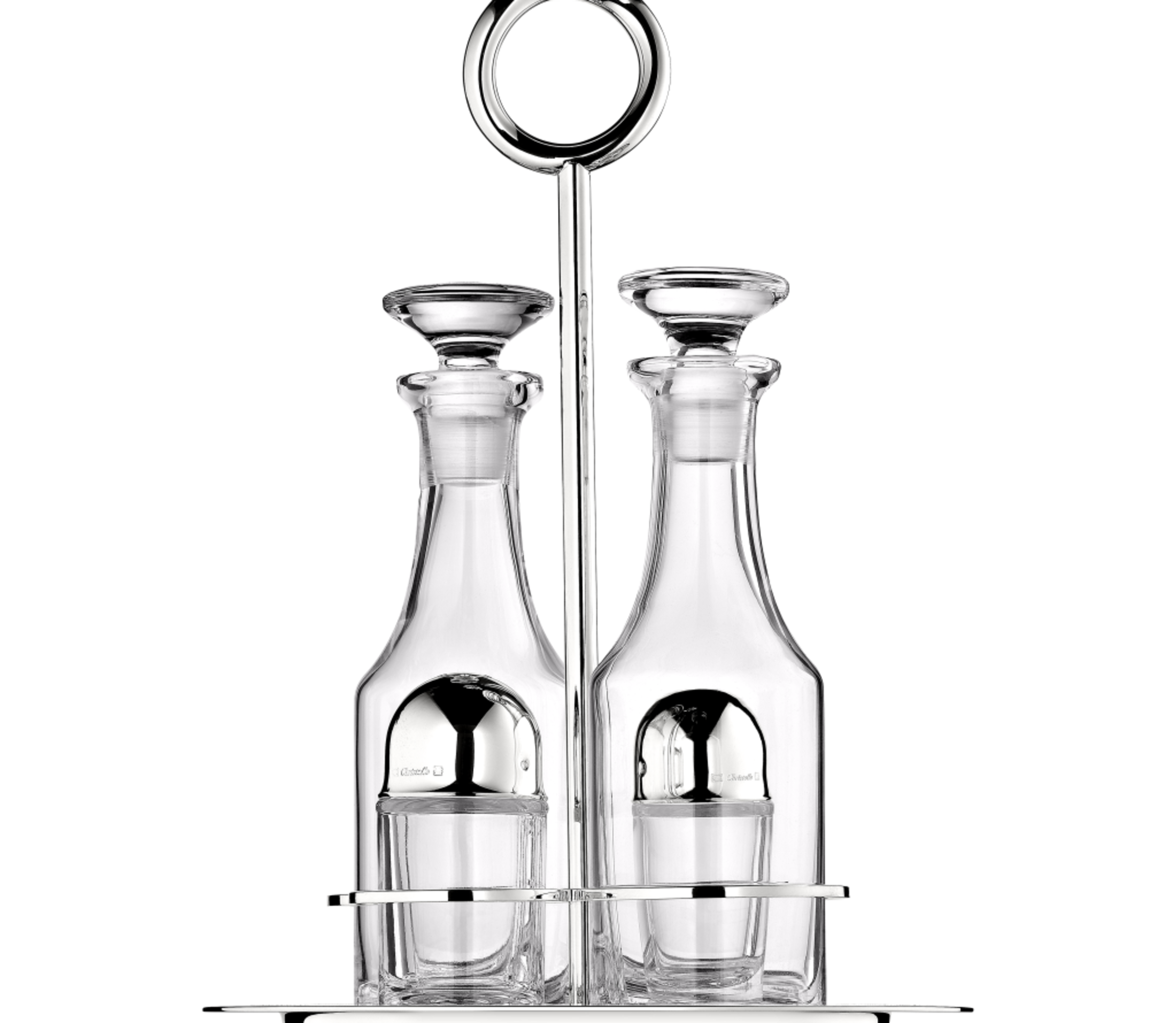 christofle Service 4 condiments en métal argenté