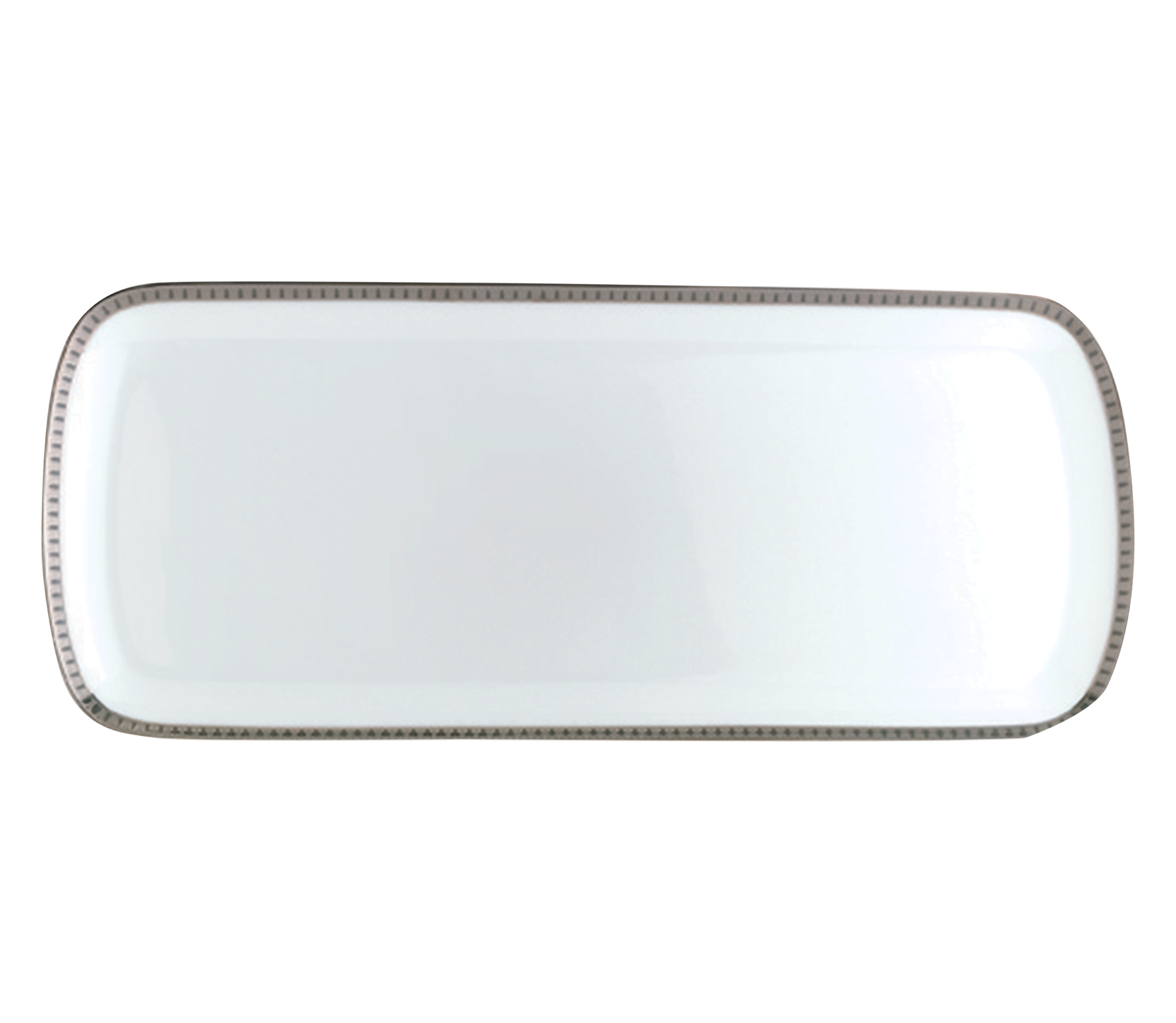 christofle Rectangular Plate Platinum finish - 15 in