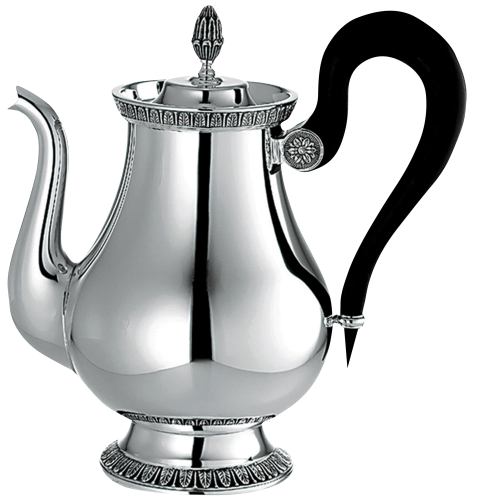 christofle Théière 8 tasses en métal argenté