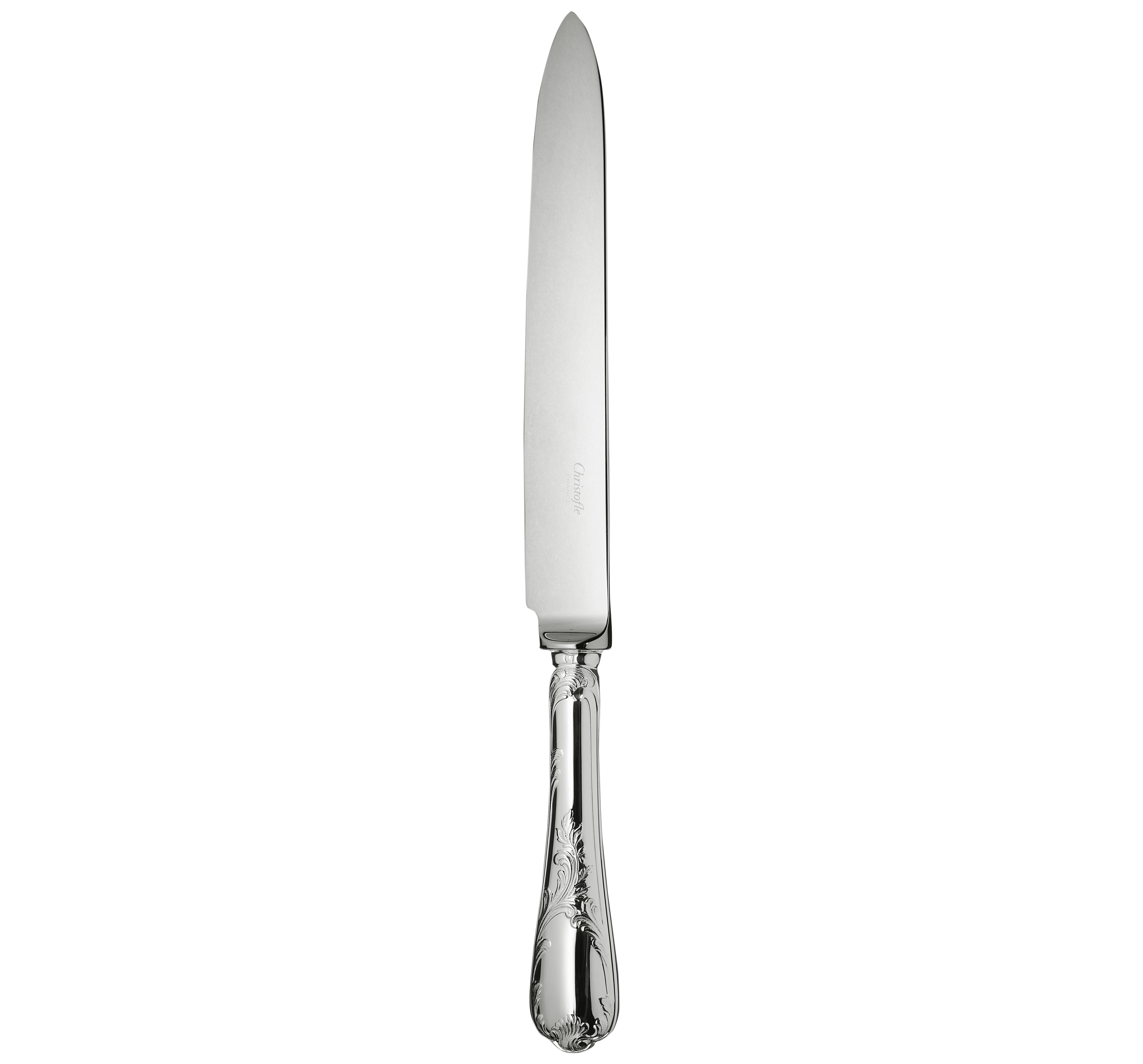 christofle Couteau à découper en métal argenté