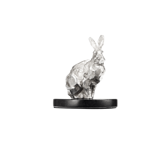 christofle Lapin Assis en Argent massif - Haute Orfèvrerie