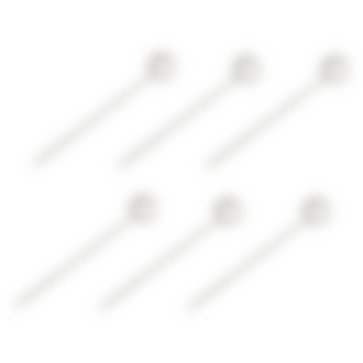 Set of 6 cocktail picks Oh de Christofle  Stainless steel