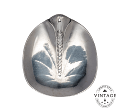 christofle vintage silvered wheat ear trinket bowl 1