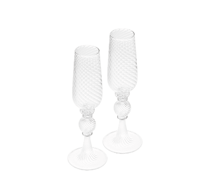 christofle set of 2 champagne flute 0