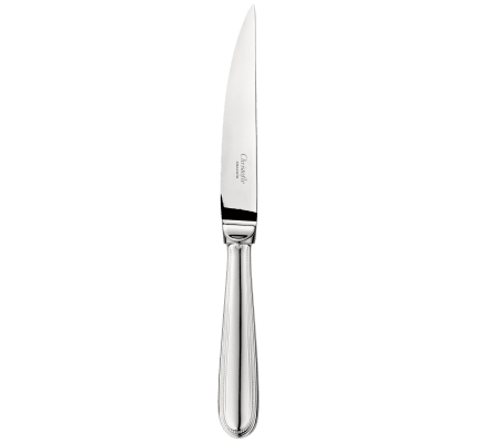 christofle steak knife perles  silver plated 1