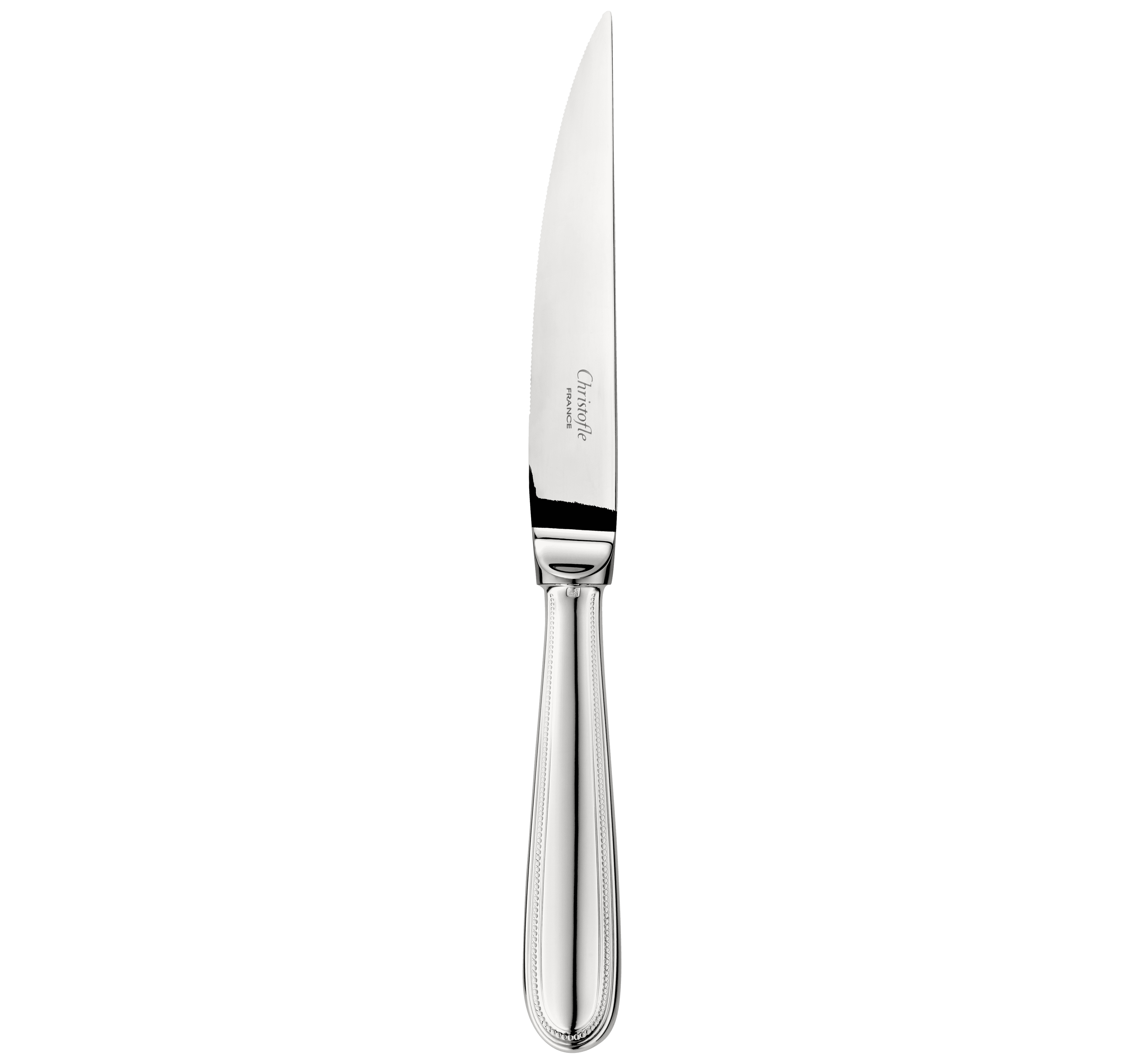 christofle couteau à steak en métal argenté 0