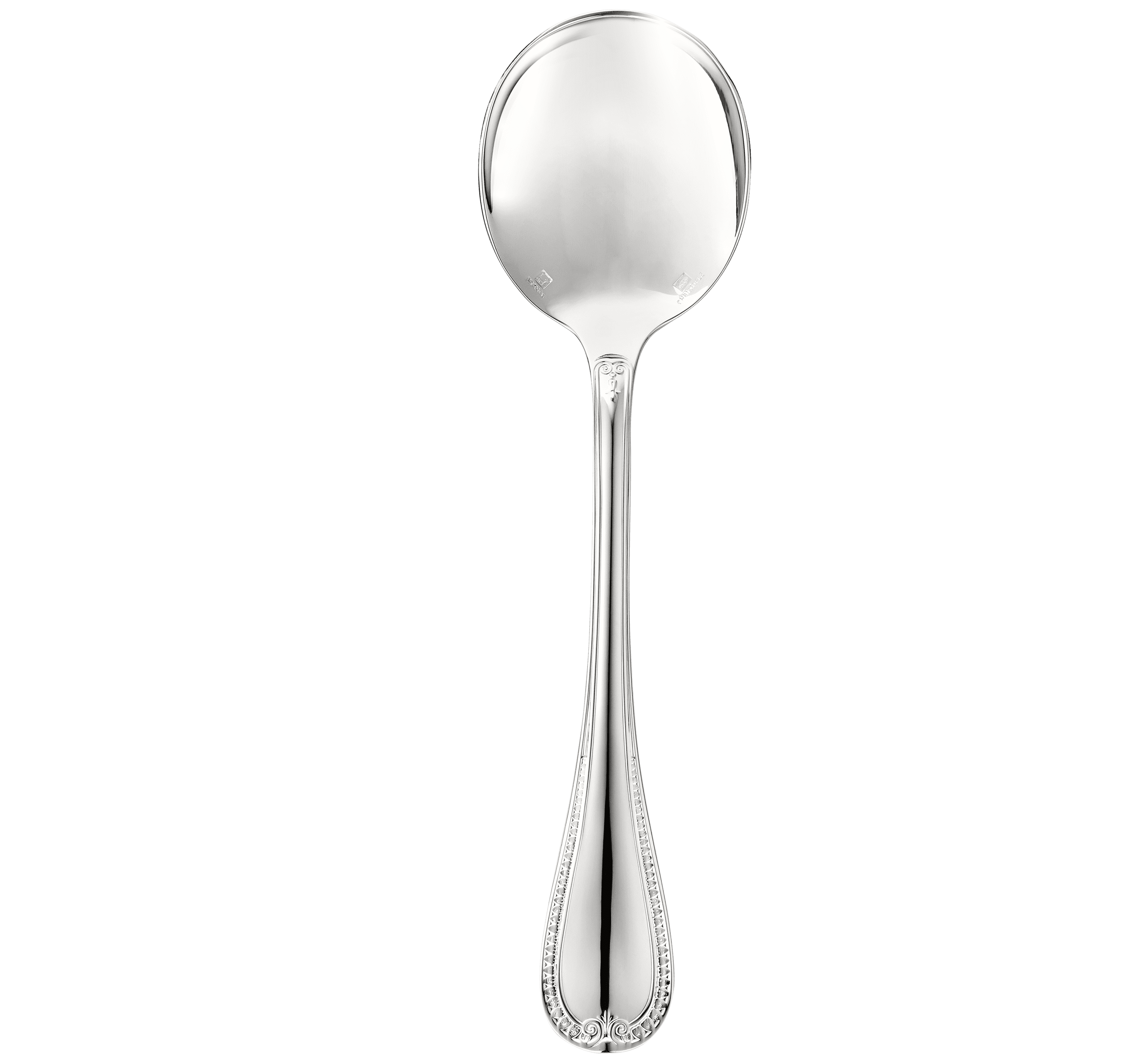 christofle silver-plated cream soup spoon  1
