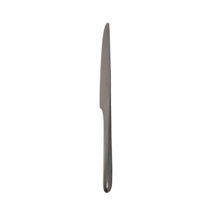 Black Stainless Steel Dessert Knife