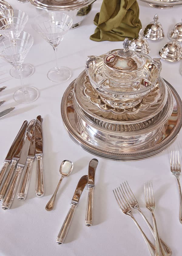 Christofle クリストフル ☆大型プレート27cmアンティークシルバー銀  