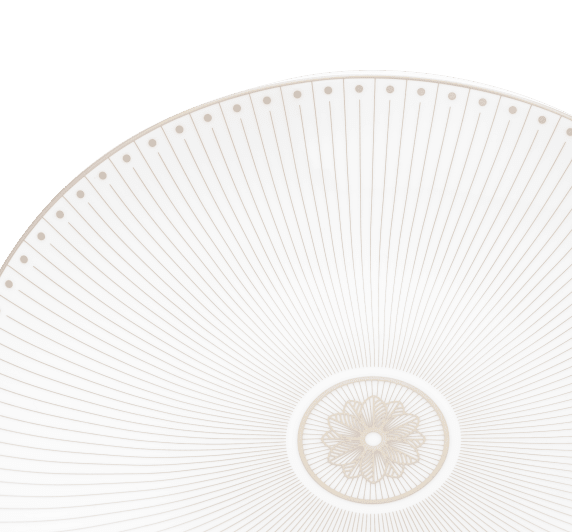 christofle porcelain dessert/luncheon/salad plate platinum finish 1