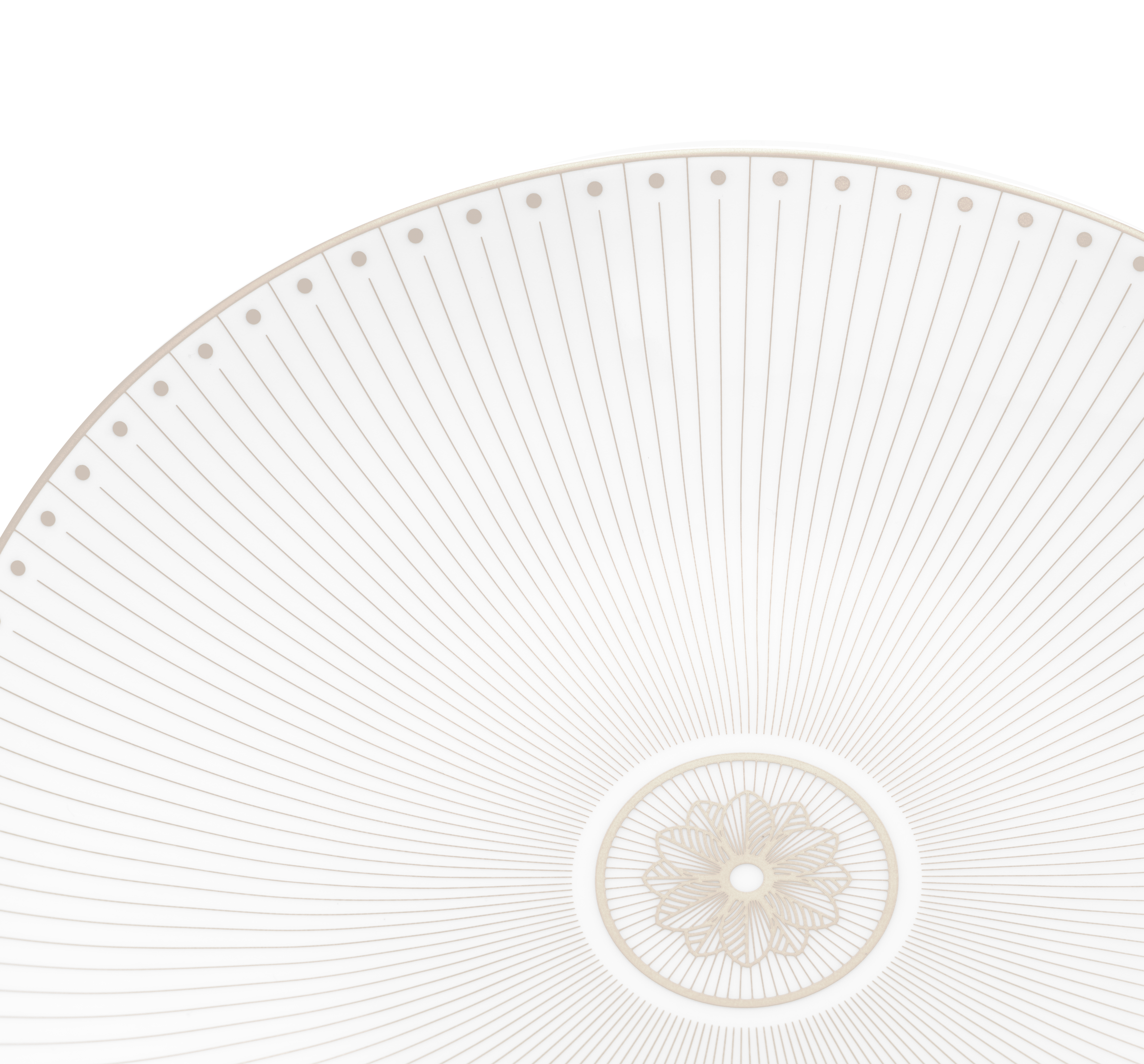 christofle assiette à dessert/gâteaux en porcelaine finition platine 1
