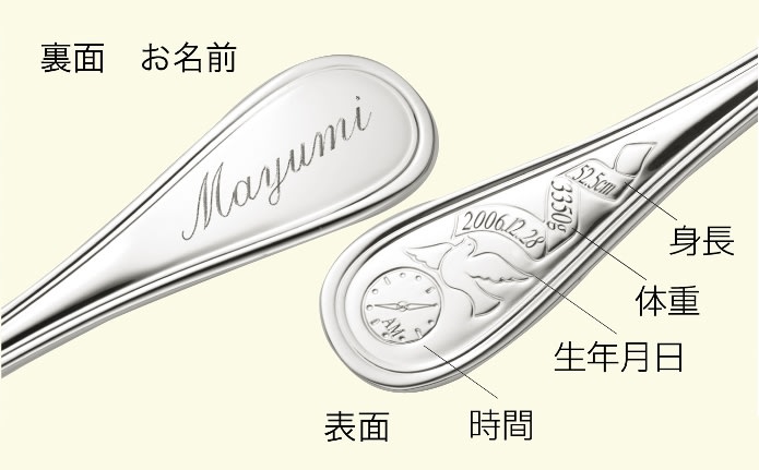 Baby spoon Silver plated