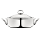 christofle vegetable dishe with lid vertigo  silver plated 1
