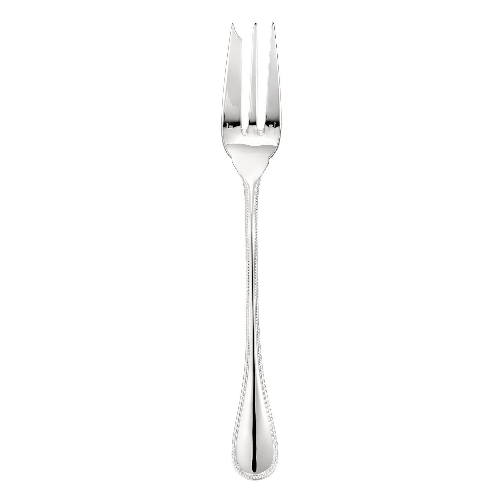 SilverPlated Serving Fork Perles Christofle