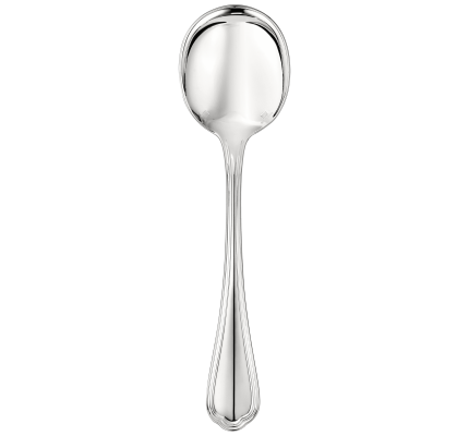 christofle cream soup spoon spatours  silver plated 3