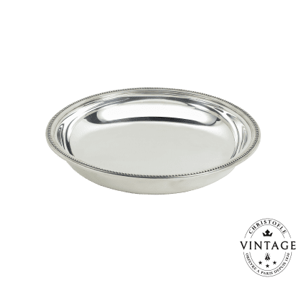 christofle shallow platter 26 cm, silverware - vintage 1