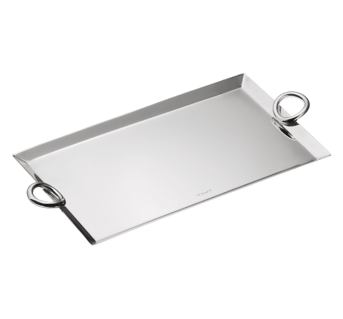 Rectangular tray  Vertigo  Silver plated