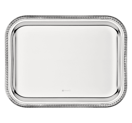 christofle plateau rectangulaire en métal argenté - 26 x 20 cm 1