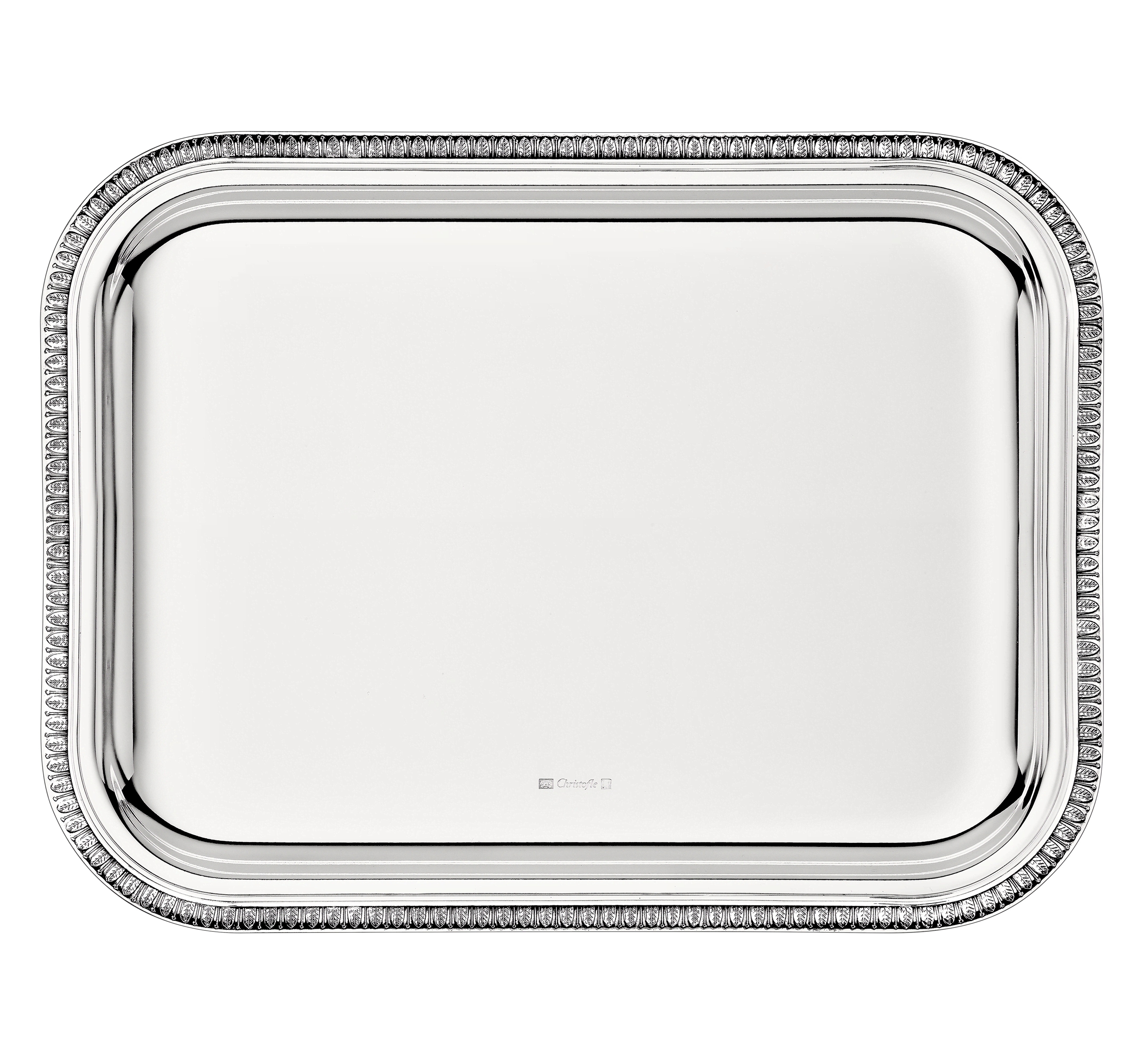 christofle plateau rectangulaire en métal argenté - 26 x 20 cm 1
