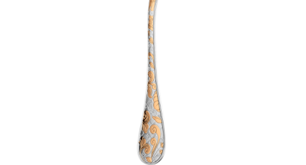christofle partially gilded silver plated table spoon  2