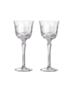 christofle White Wine Crystal Glasses - Set of 2 