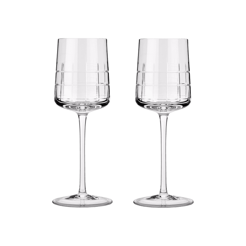 Christofle Crystal White Wine Glasses Set of 2