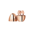 christofle 6-Piece Rose Gold Espresso Set with Chest