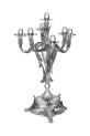 christofle silver plated seven light candelabra 0