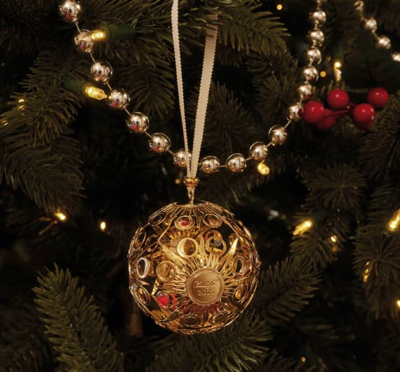 christofle silver-plated christmas ornament 2023 edition - gold 0