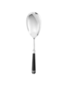Silver-Plated Rice and Potato Spoon - Black