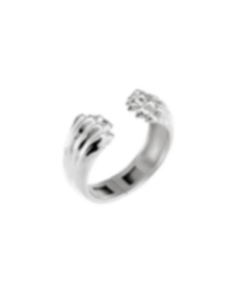 christofle Sterling-Silver Cuff Bracelet Rhodium-Plated