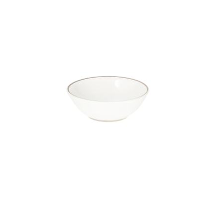 Set of 2 Porcelain Chinese Cups Platinum Finish