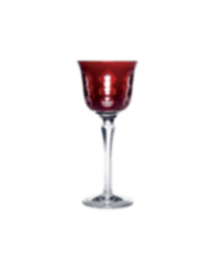 christofle Red Crystal Wine Glass