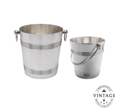christofle champagne and ice buckets, silverware - vintage 0