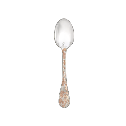 christofle partially gilded rose gold dessert spoon 1