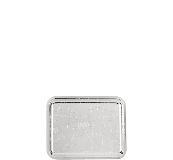 christofle silver-plated rectangular tray - 20 x 16 cm 5