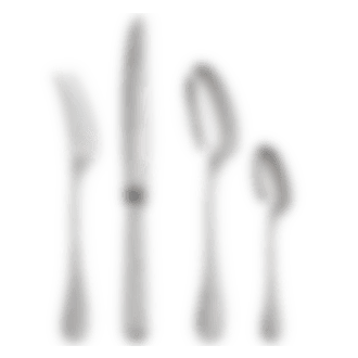 Couverts métal argenté, modèle Baguette