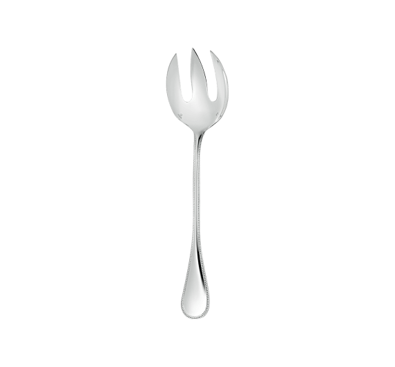 christofle salad fork perles  sterling silver 1