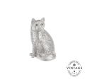 christofle Sitting Cat, Silverware - Vintage