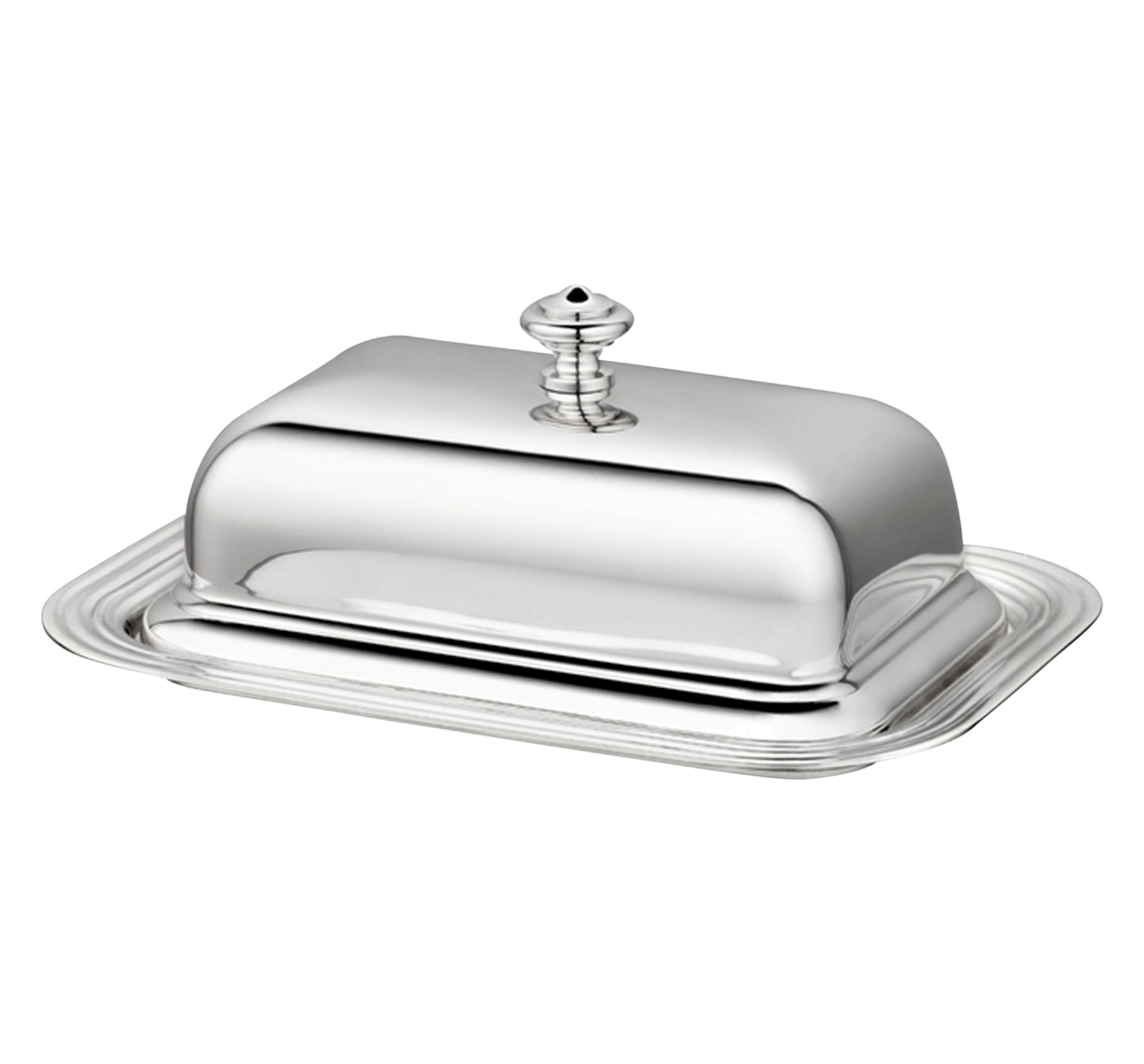 Metal discount butter dish