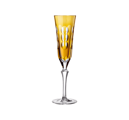 christofle amber crystal champagne flute  1